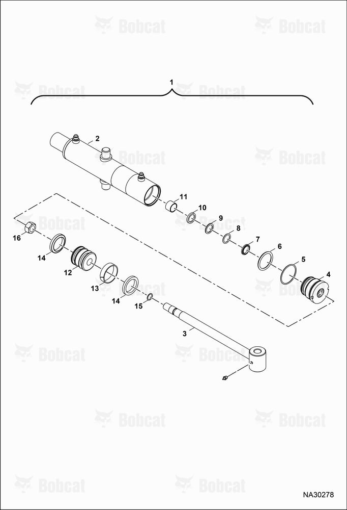 Tractor Backhoe BH67 (Swing Cylinder) B77F00101 & Above