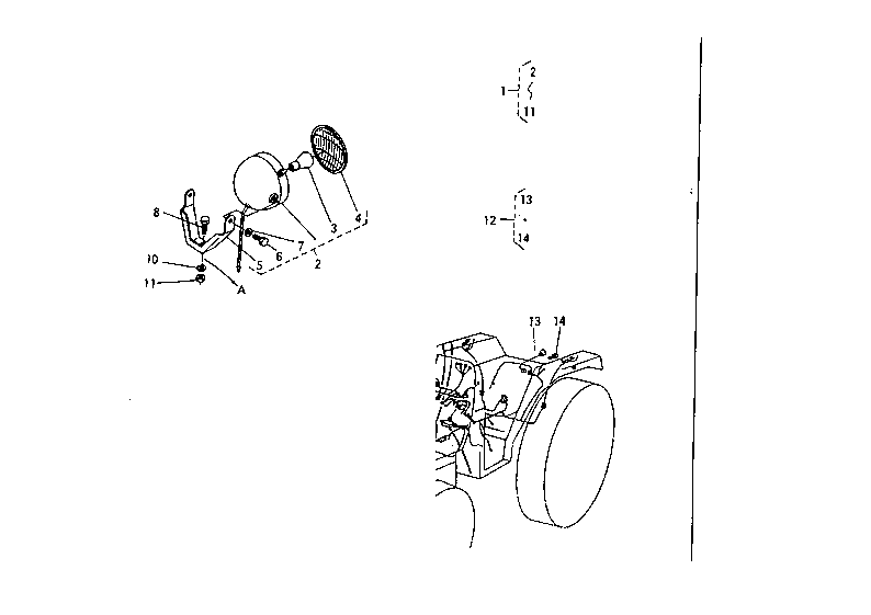 Rear Work Light And Trailer Harness (Option)