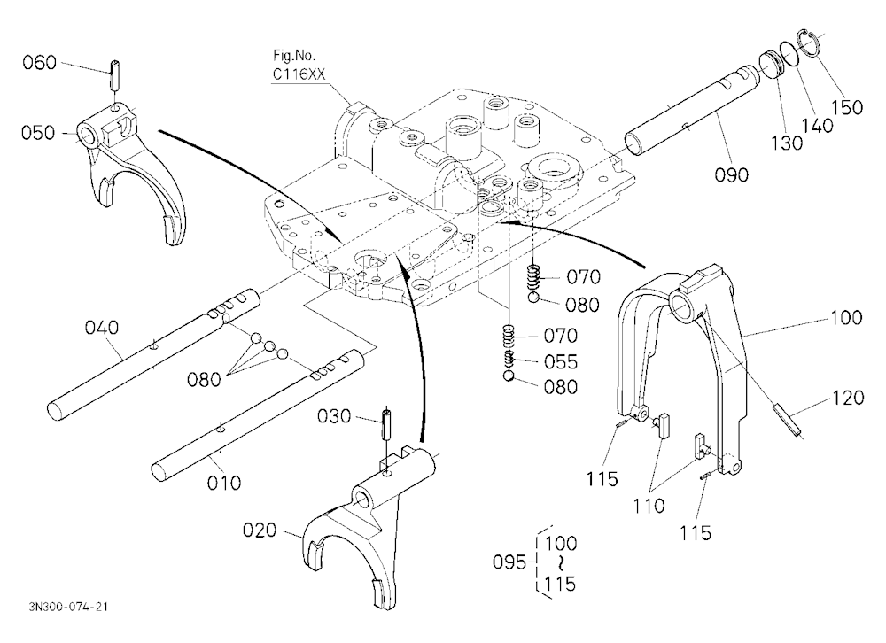 Main Gear Shift Fork