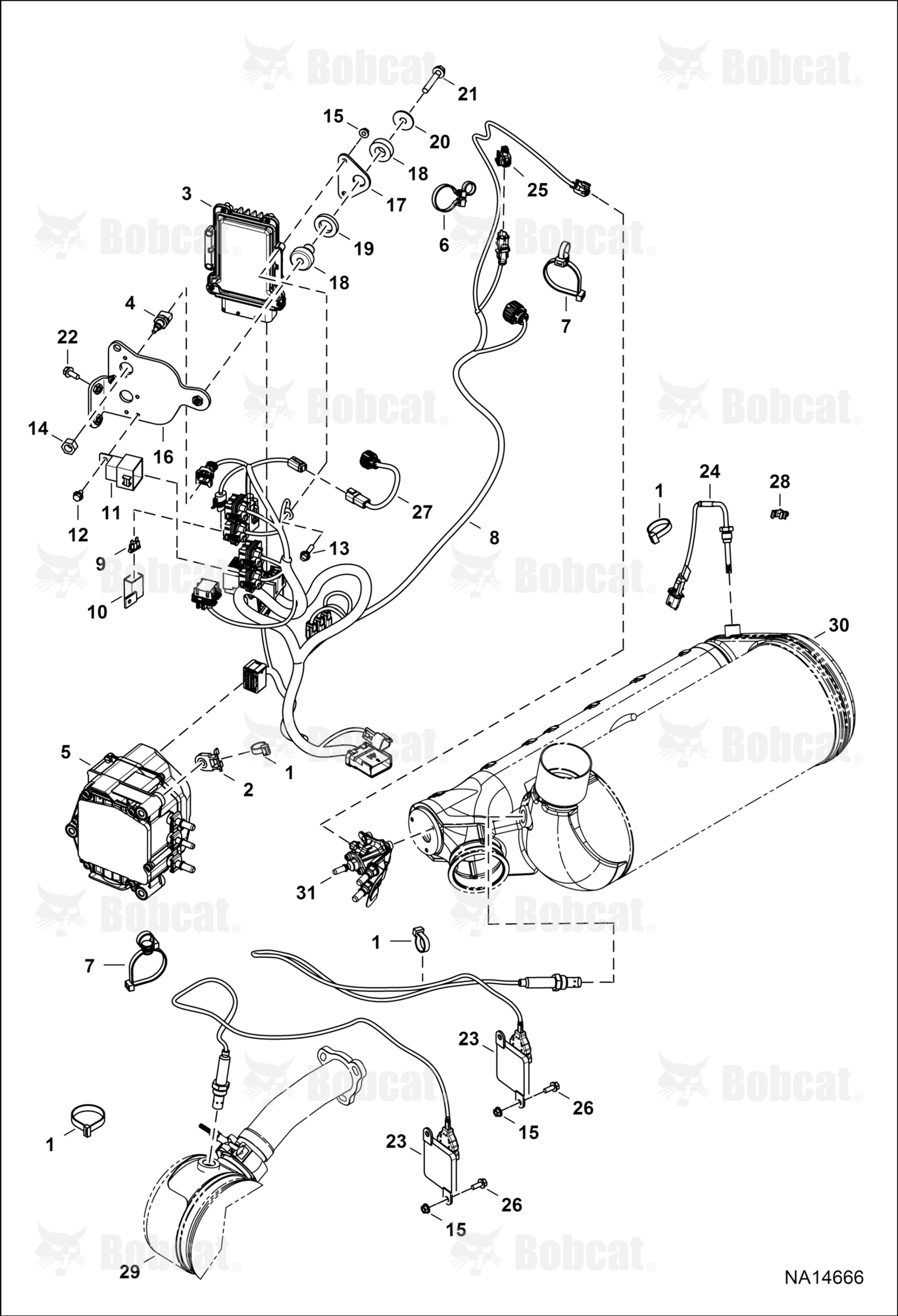 Engine Electrical Circuitry (SCR System) (Engine S/N 025472 & Above)