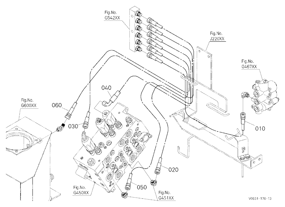 Oil Piping (Control Relay Rh)