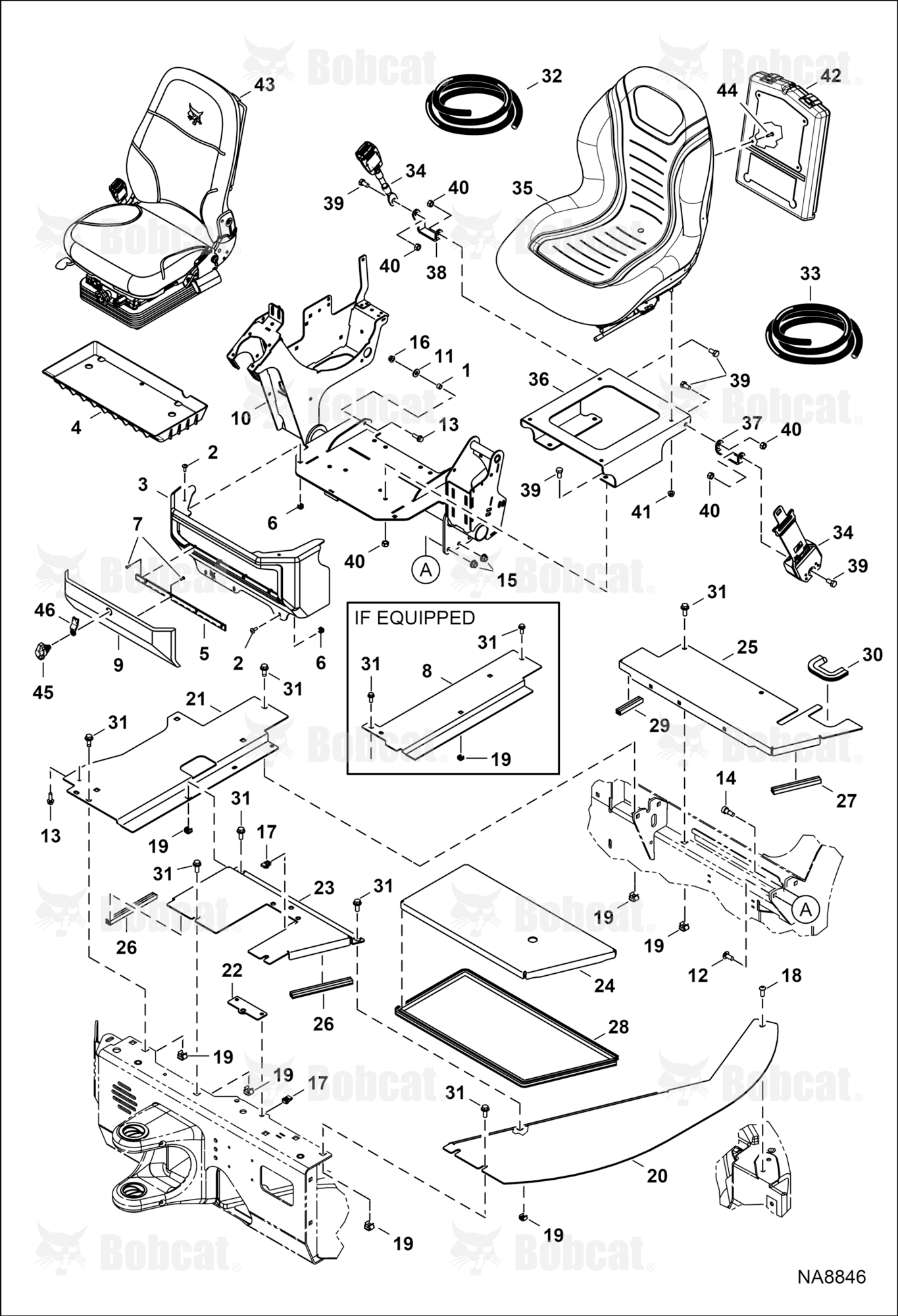 Operator Area & Seat (Floor)  AB8B11201 - AB8B12103