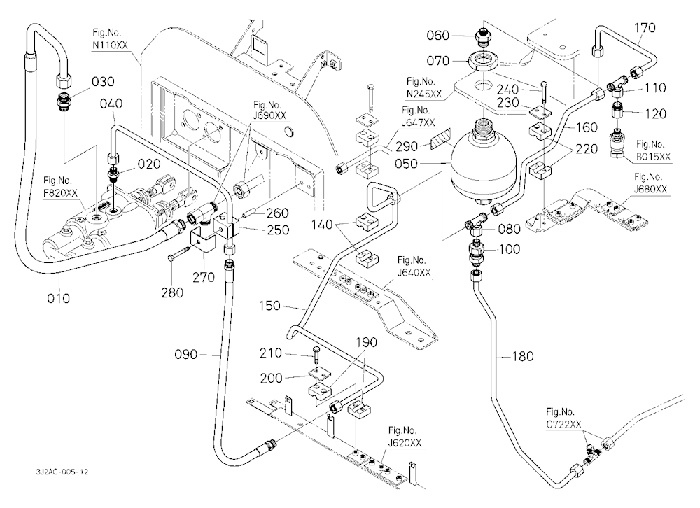 Brake Pipe (Upper/Front) [With Front Suspension]