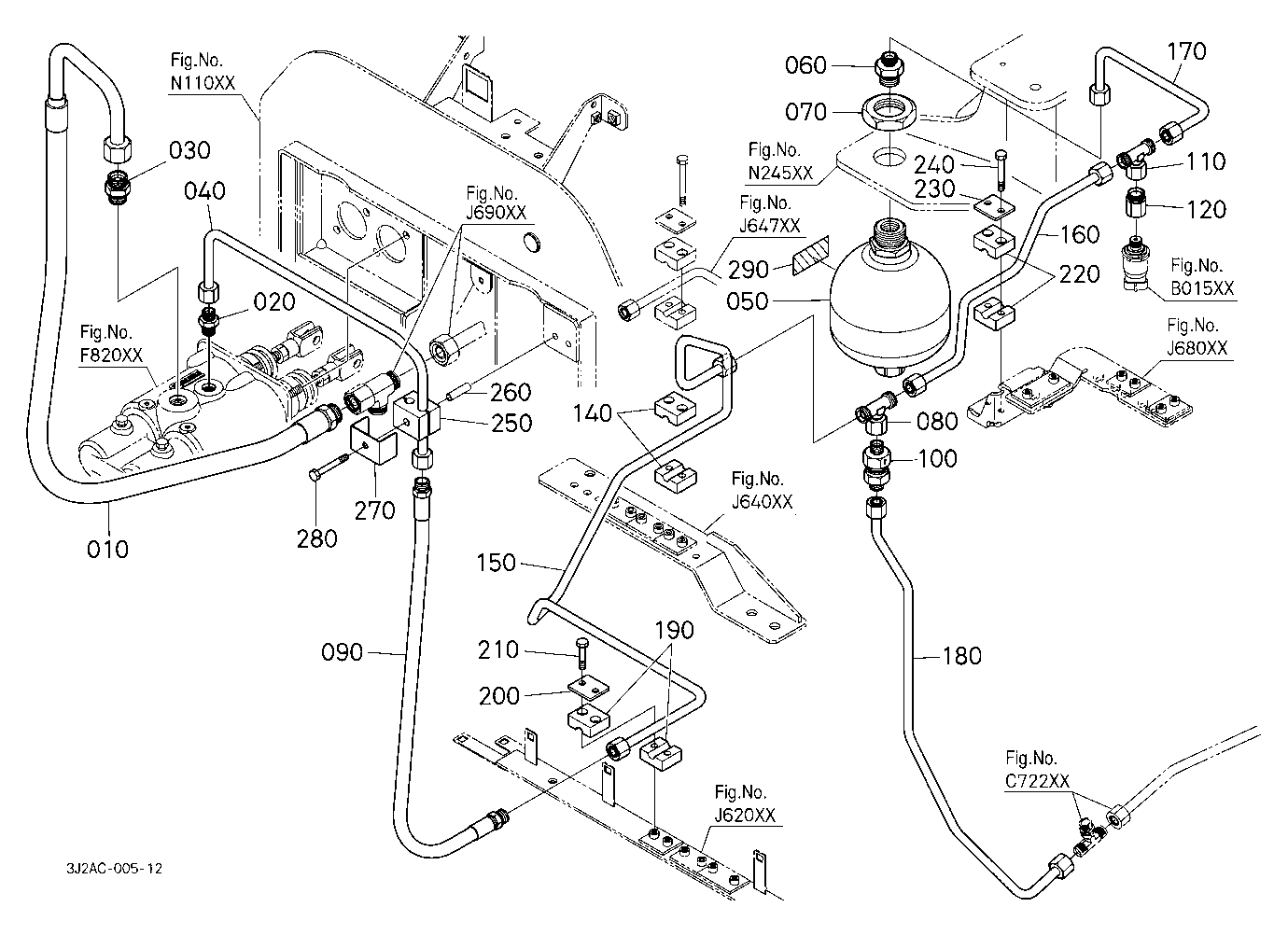 Brake Pipe (Upper/Front) [With Front Suspension]