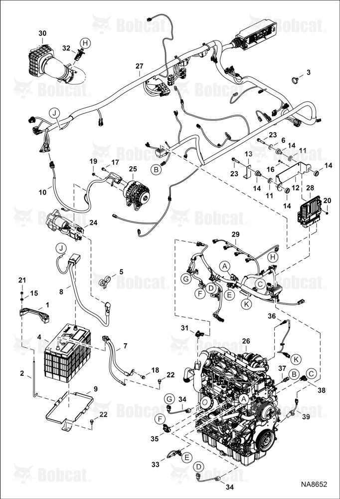 Engine Electrical Circuitry (Engine Sensors, Battery, ALT & Starter)