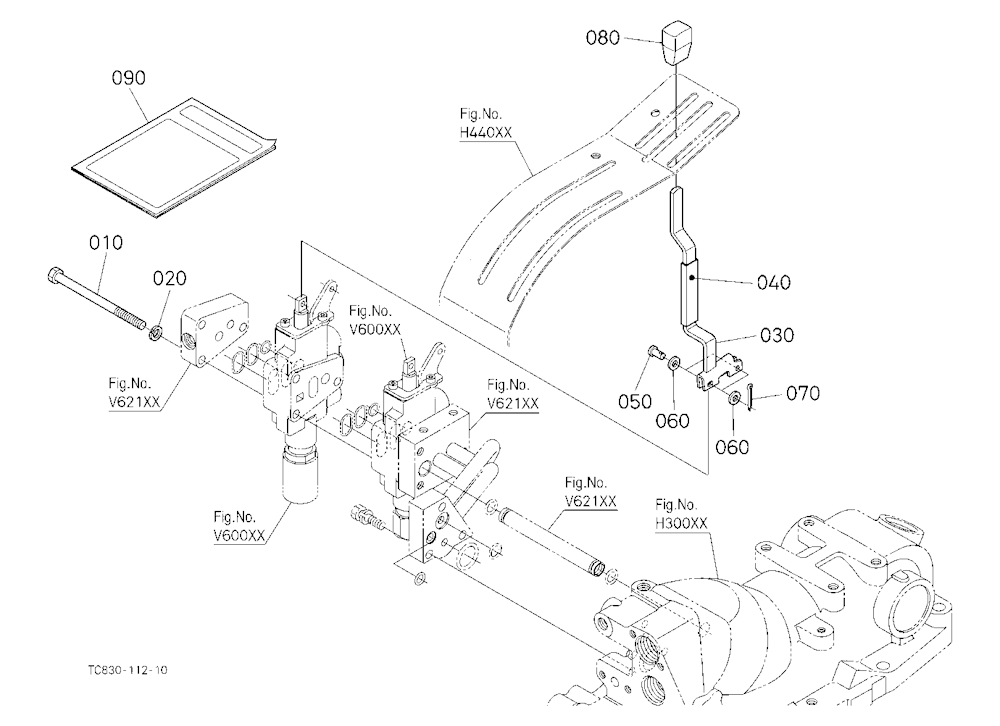 Auxiliary Control Valve Lever Kit (2Nd) (W/G No.L8