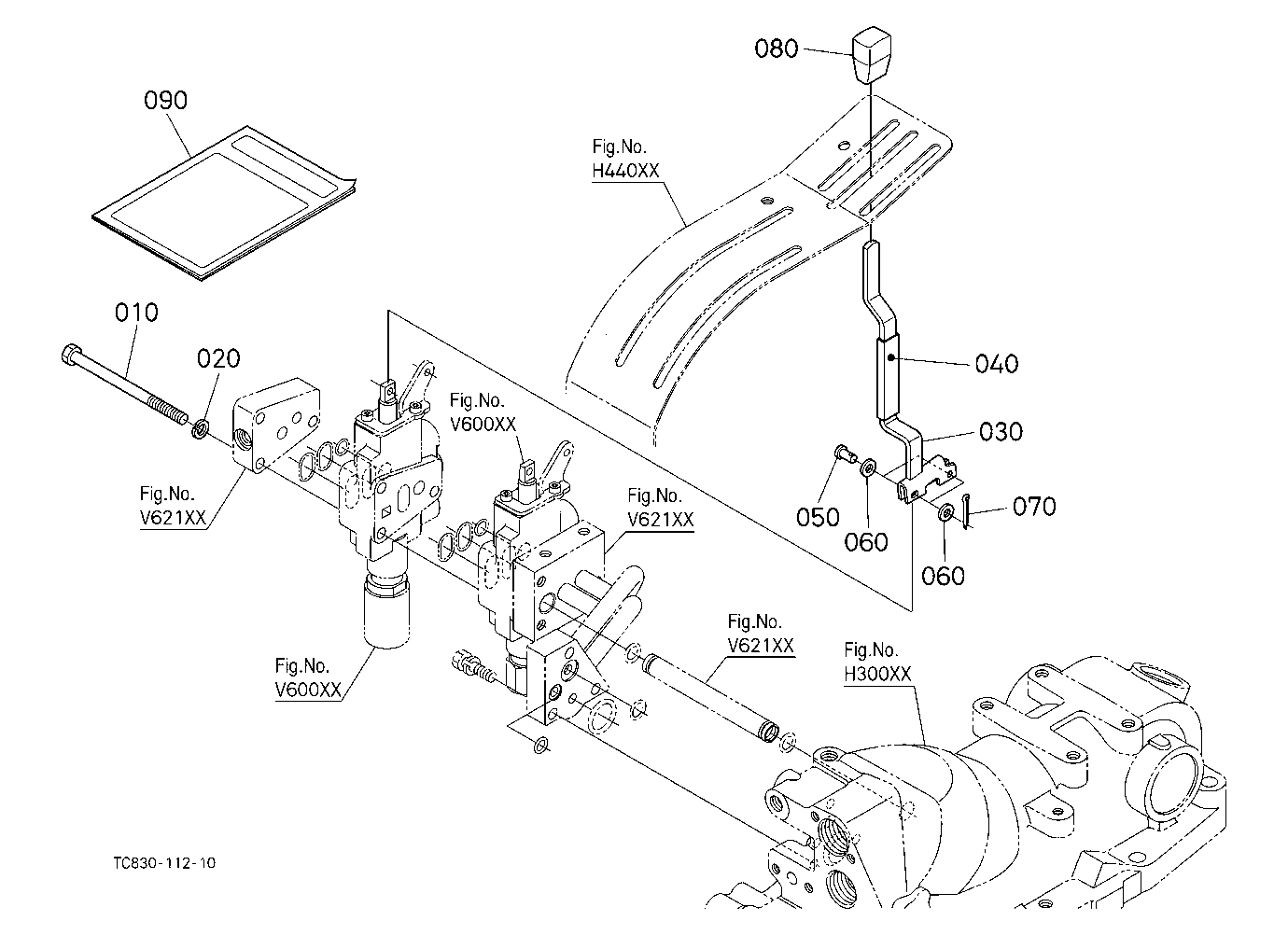Auxiliary Control Valve Lever Kit (2Nd) (W/G No.L8