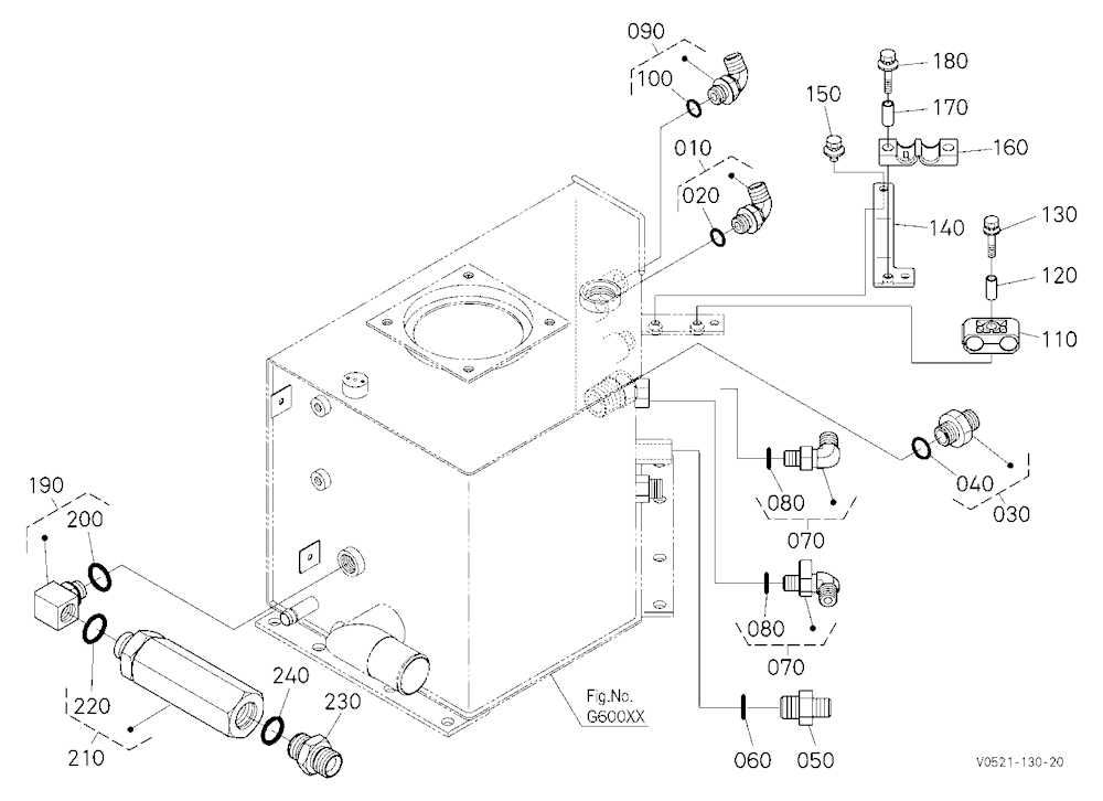 Oil Tank (Joint) [Hydraulic Hitch] [High Flow]