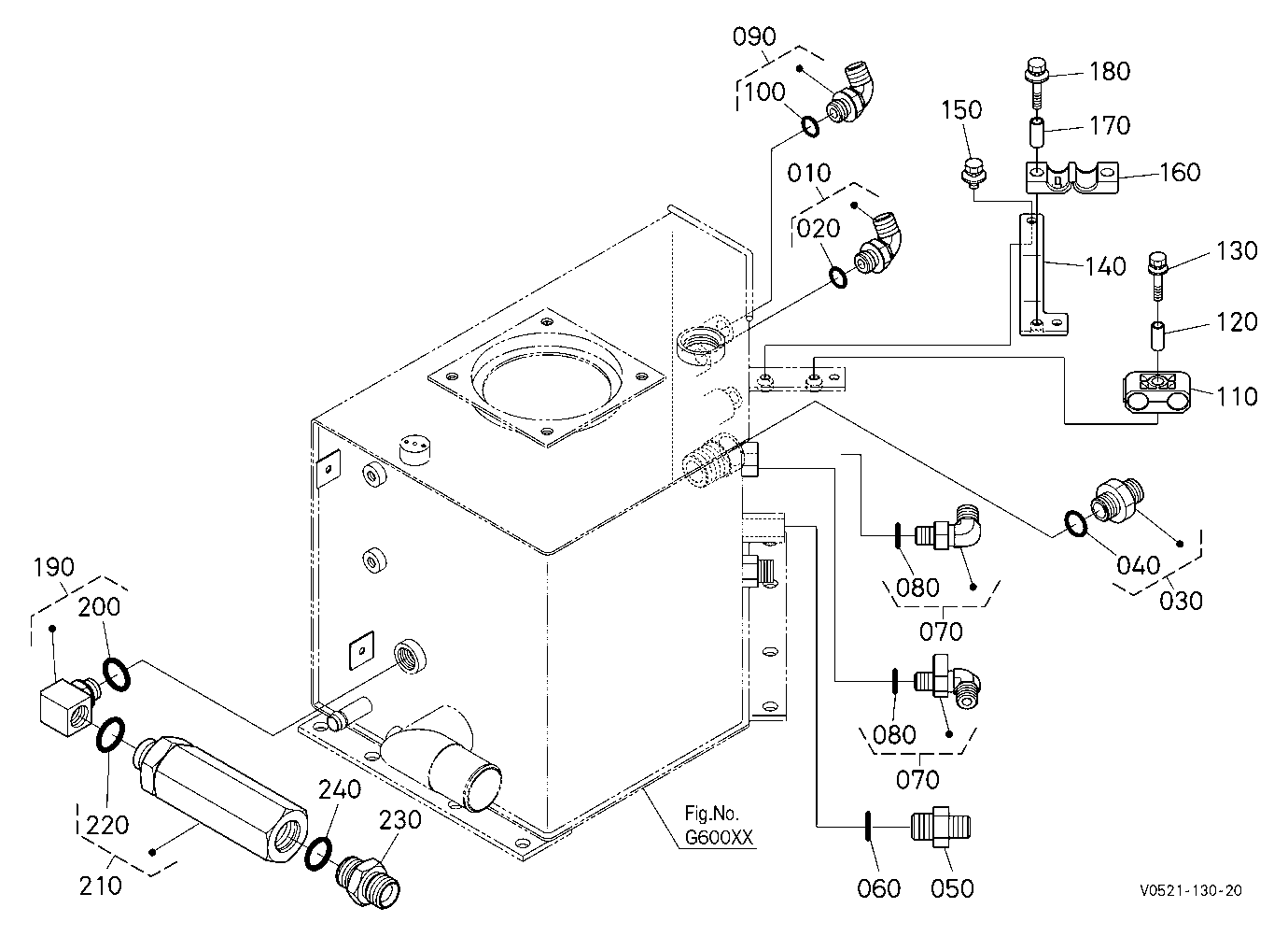 Oil Tank (Joint) [Hydraulic Hitch] [High Flow]