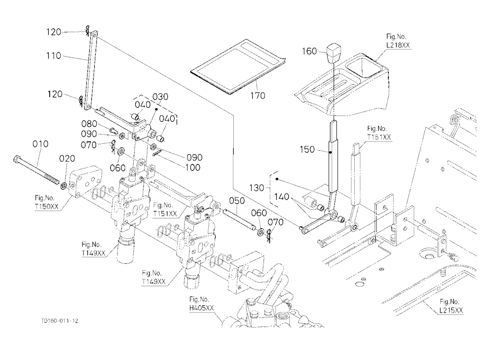 Auxiliary Control Valve Lever (2Nd) (W/G No.L8336)