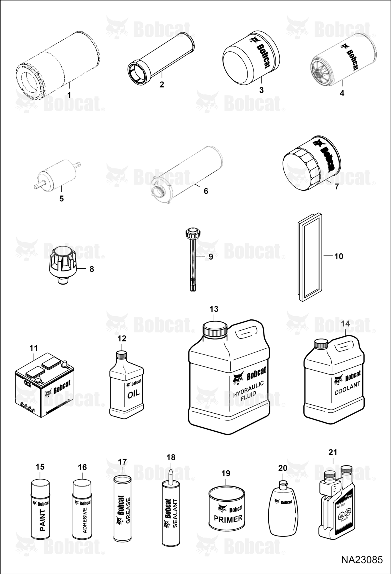 Maintenance Items (Service Parts)