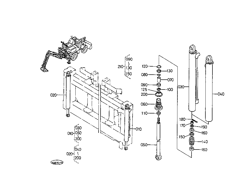 Out Ligger Cylinder