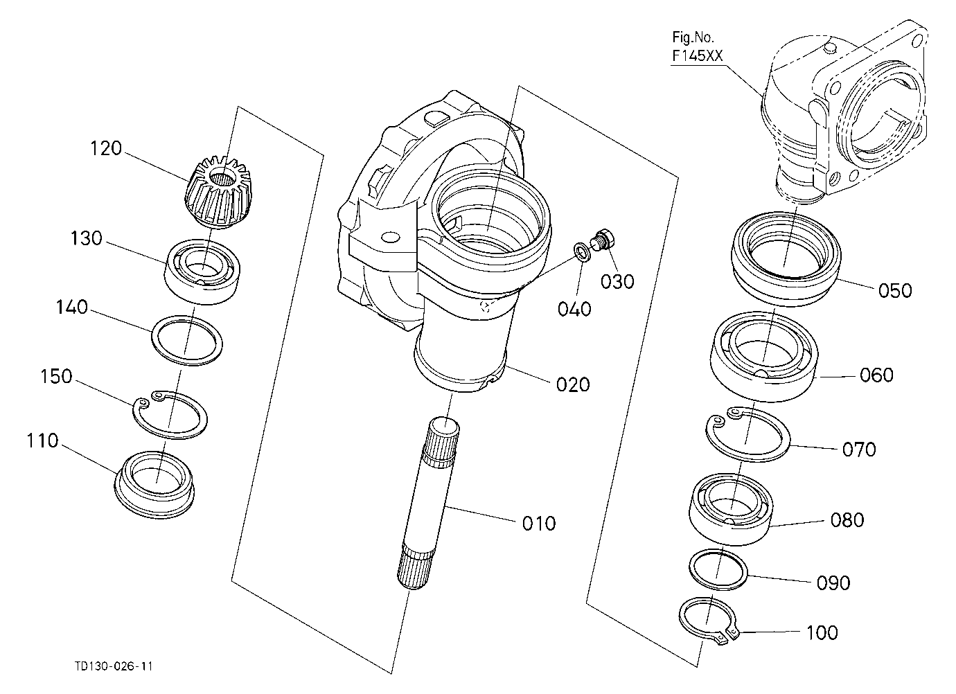 Front Axle Case Rh