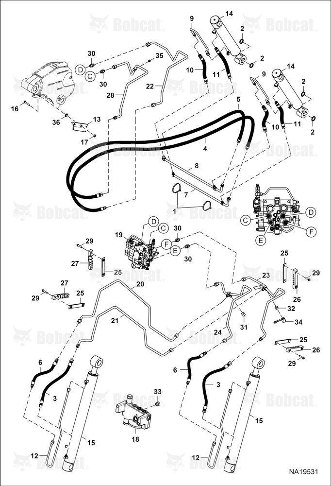 Hydraulic Circuitry (Lift & Tilt)