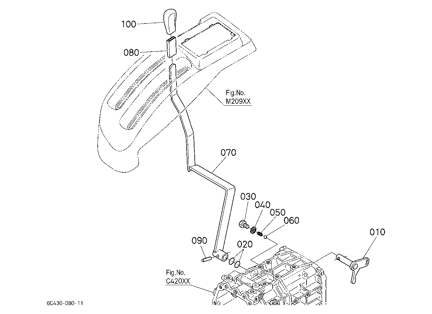 Front Wheel Drive Lever