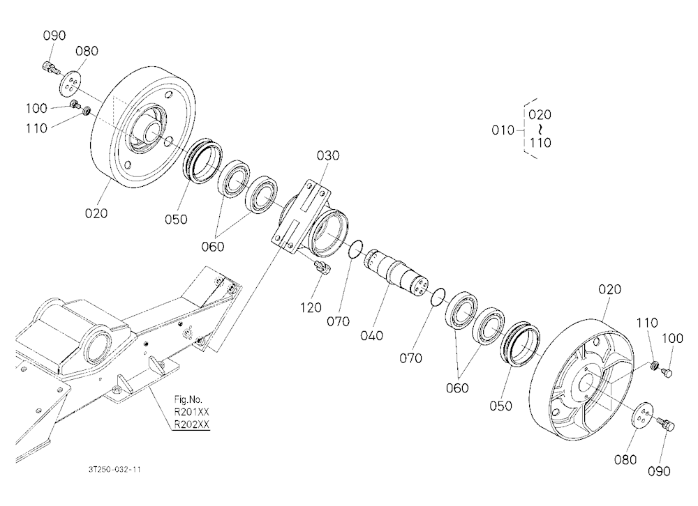 Rear Idler (Power Crawler)