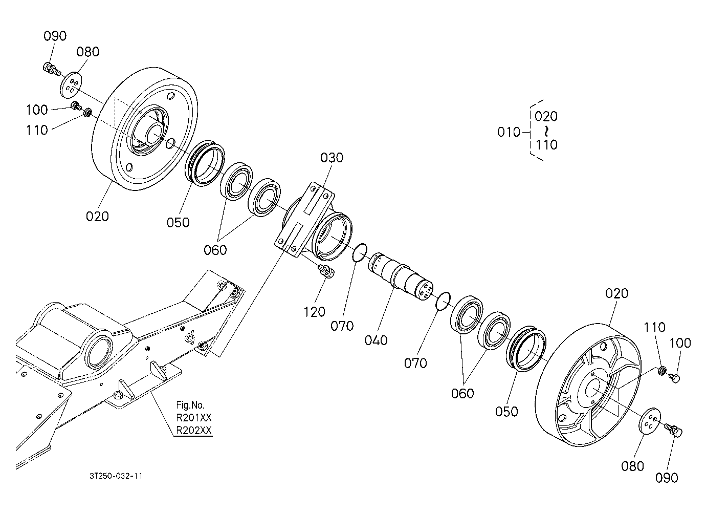 Rear Idler (Power Crawler)