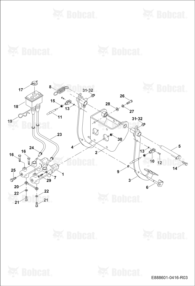 Brake Pedal Connections B45311001 - B45311061