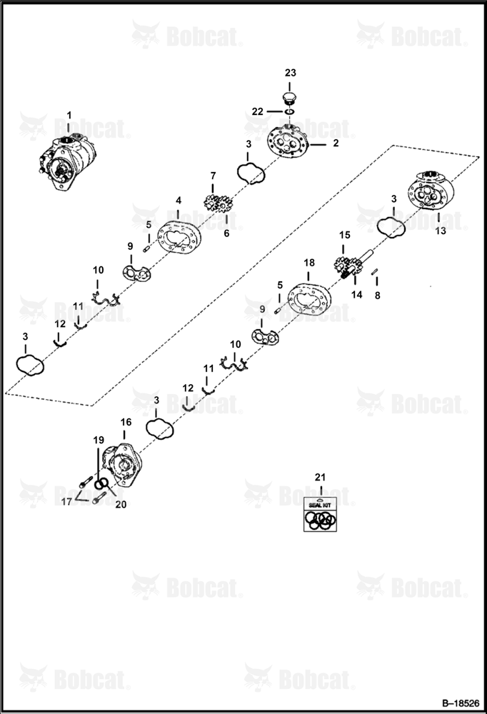 Gear Pump (Double) 502615001 & Above
