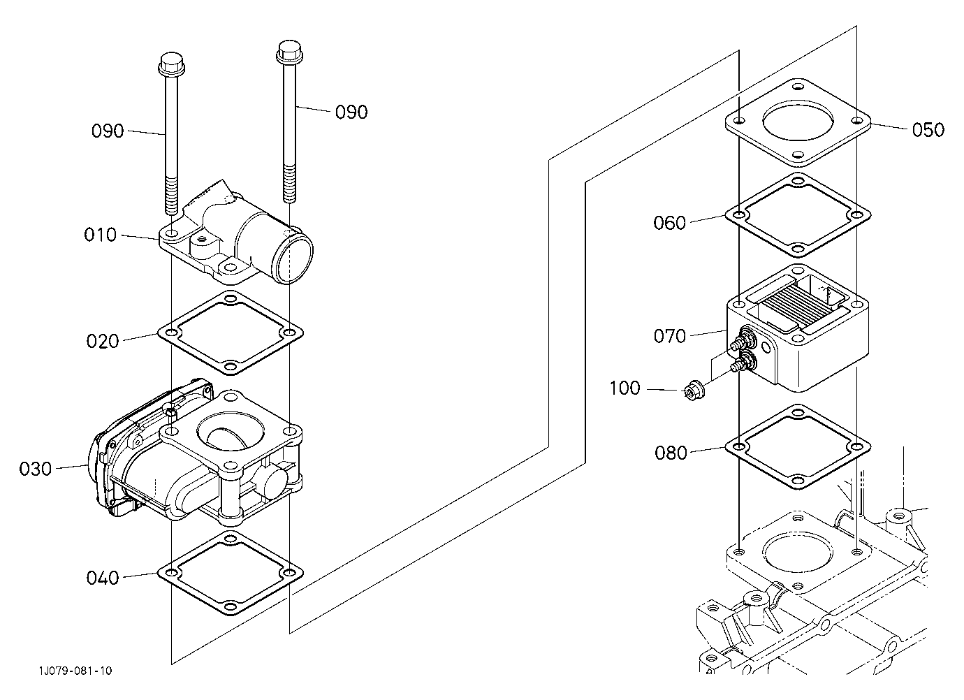 Air Cleaner Flange And Throttle Valve