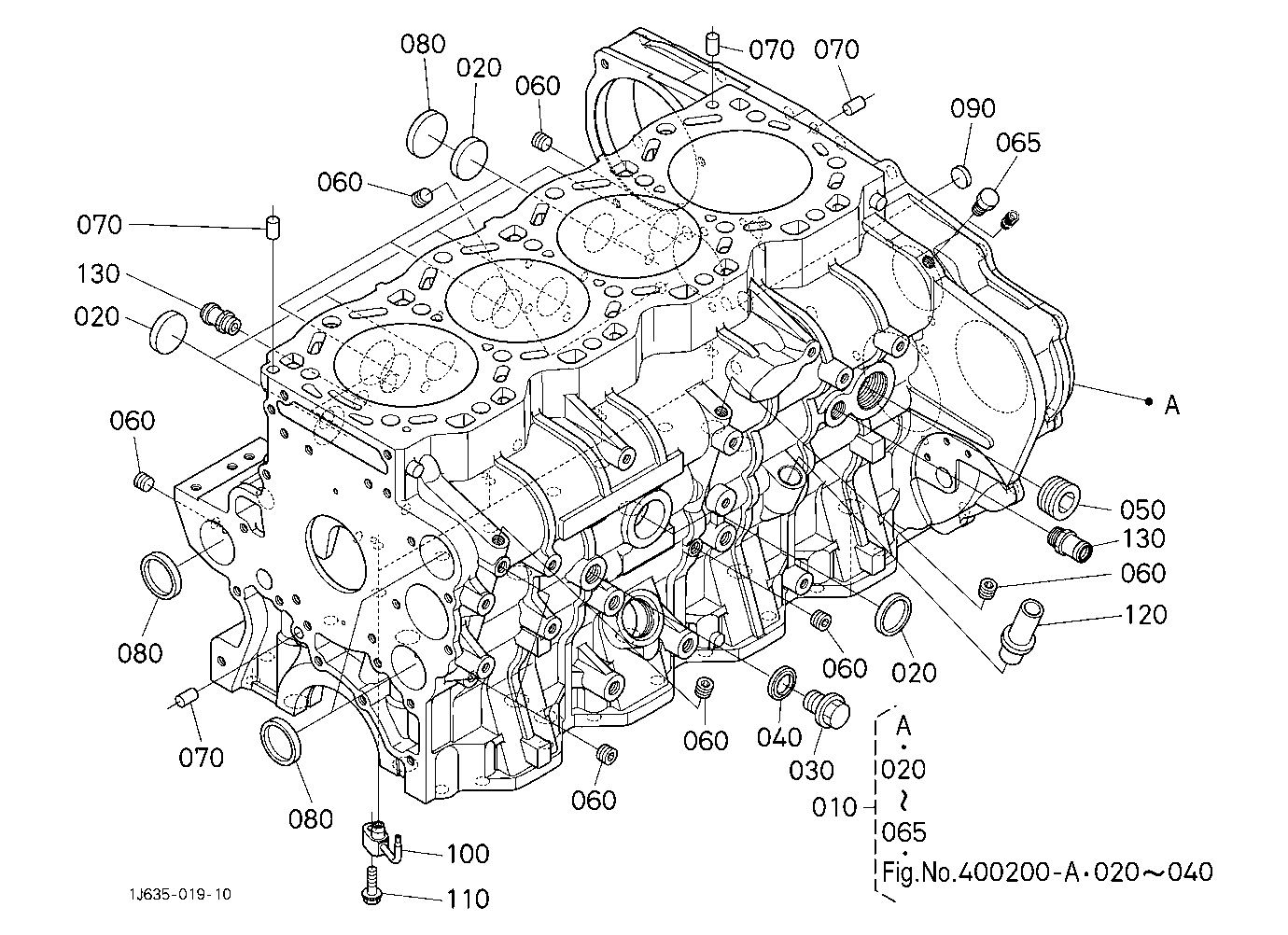 Crankcase (Upper) [With Pneumatic Trailer Brake]