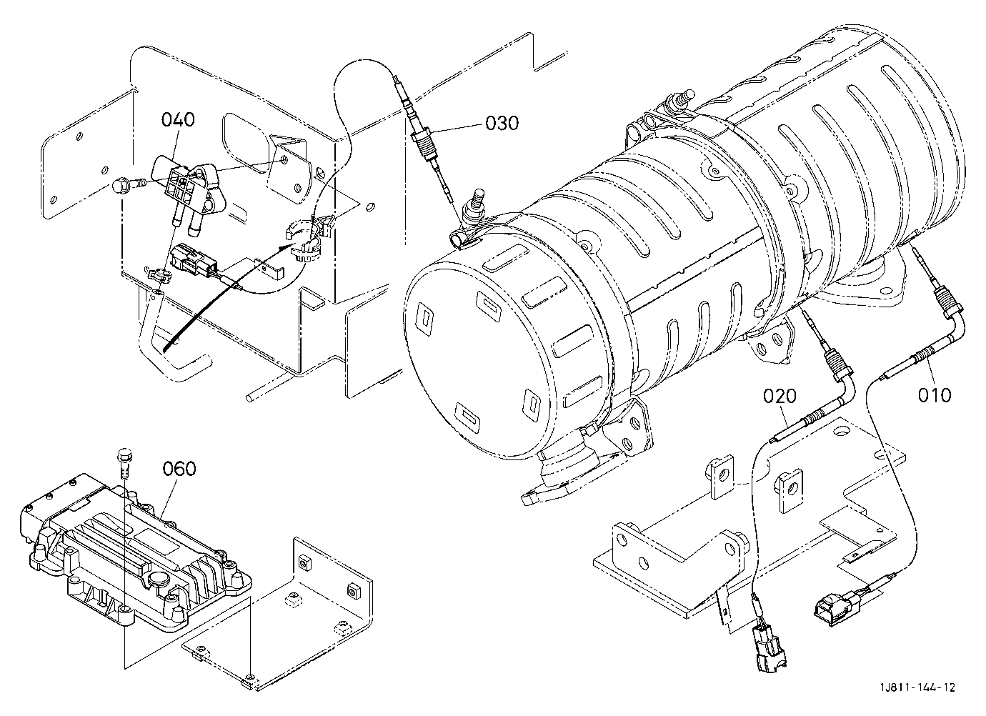 Sensor (Muffler)/Electronic Control Unit