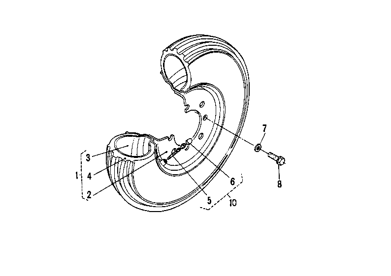 Front Wheel Group (4.50-10) [B5200E-P]