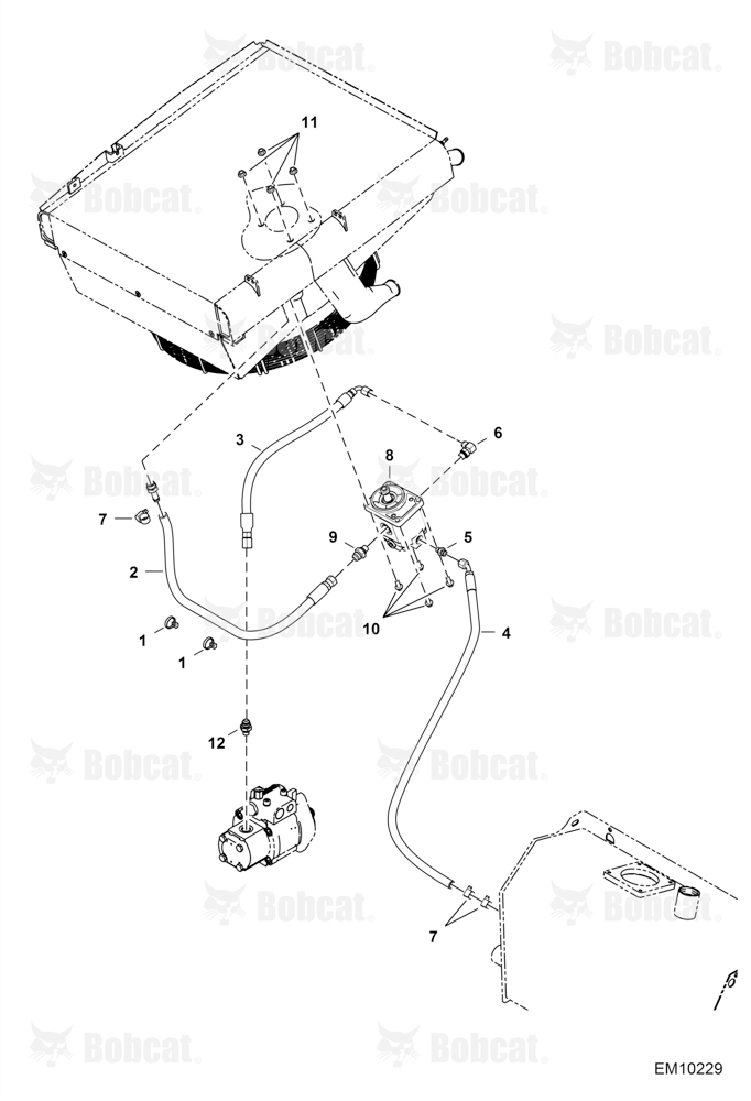 Hydraulic Circuitry (Fan Motor) (Non-reversible)