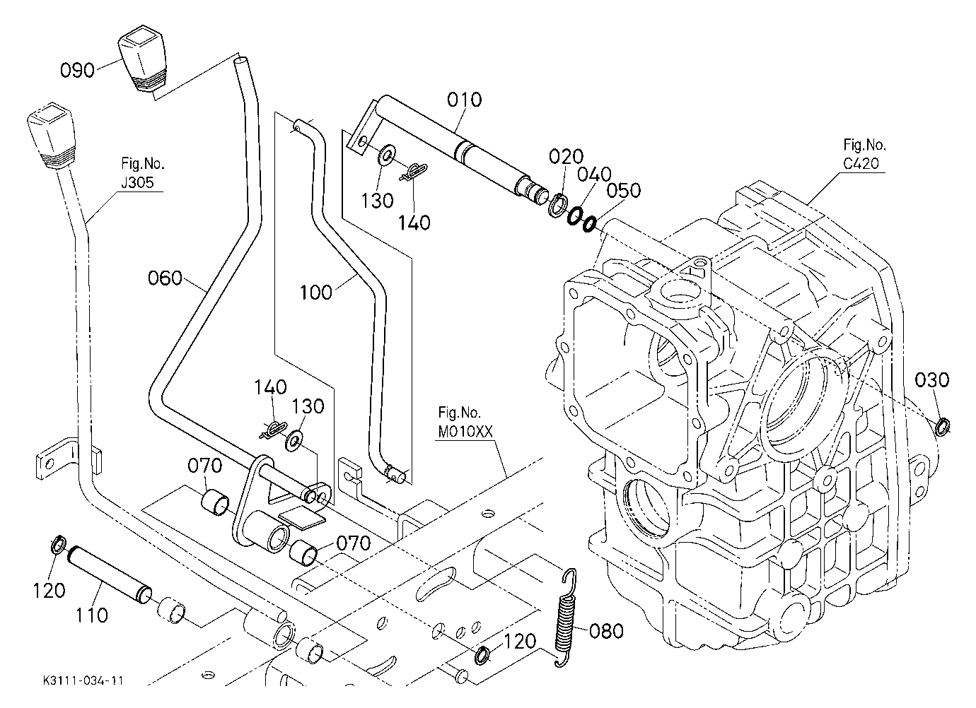 Pto Gear Shift Lever