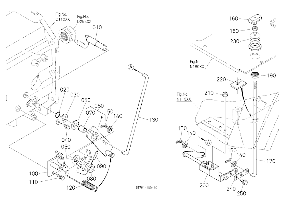 Front Wheel Drive Lever