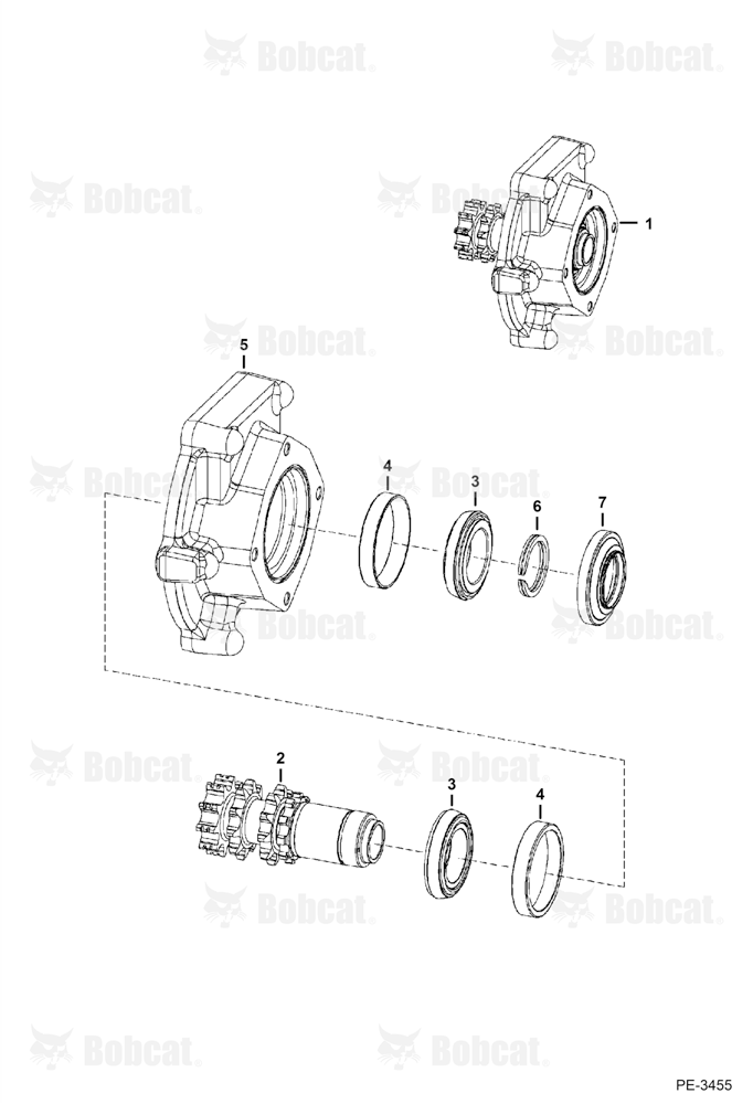 Motor Carrier (Drive Motor Mount Assy.) (2-Speed Motor) (W/O Speed Sensor)