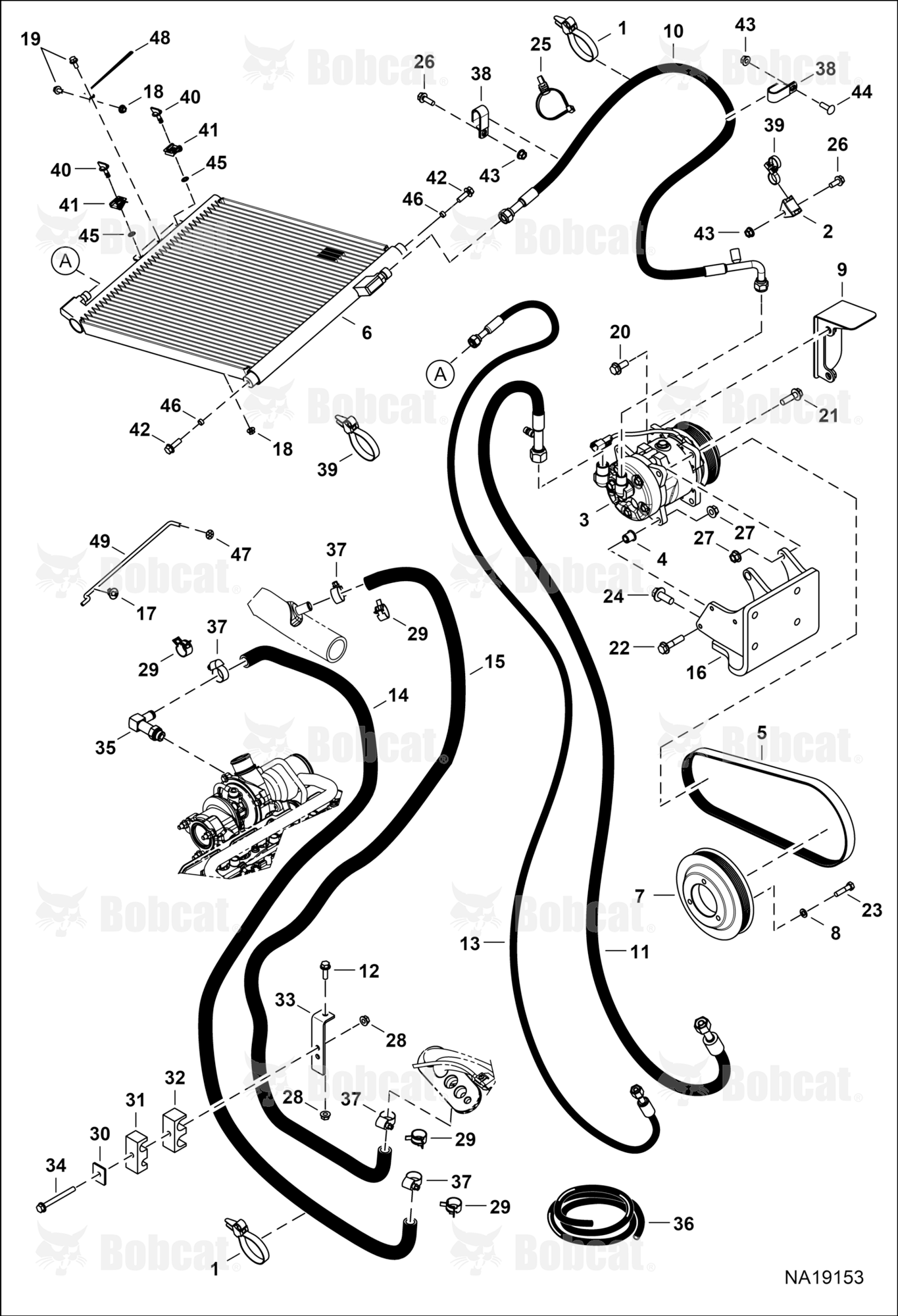 Engine & Attaching Parts (Heat & A/C Components)