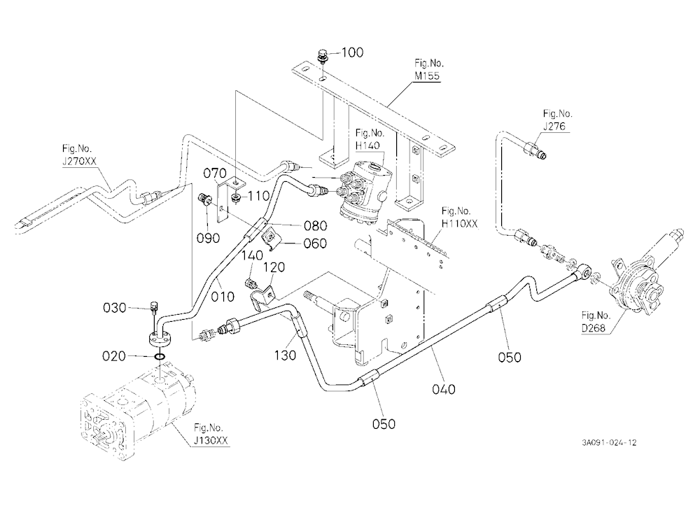 Hydraulic Oil Line (Steering/Pto)