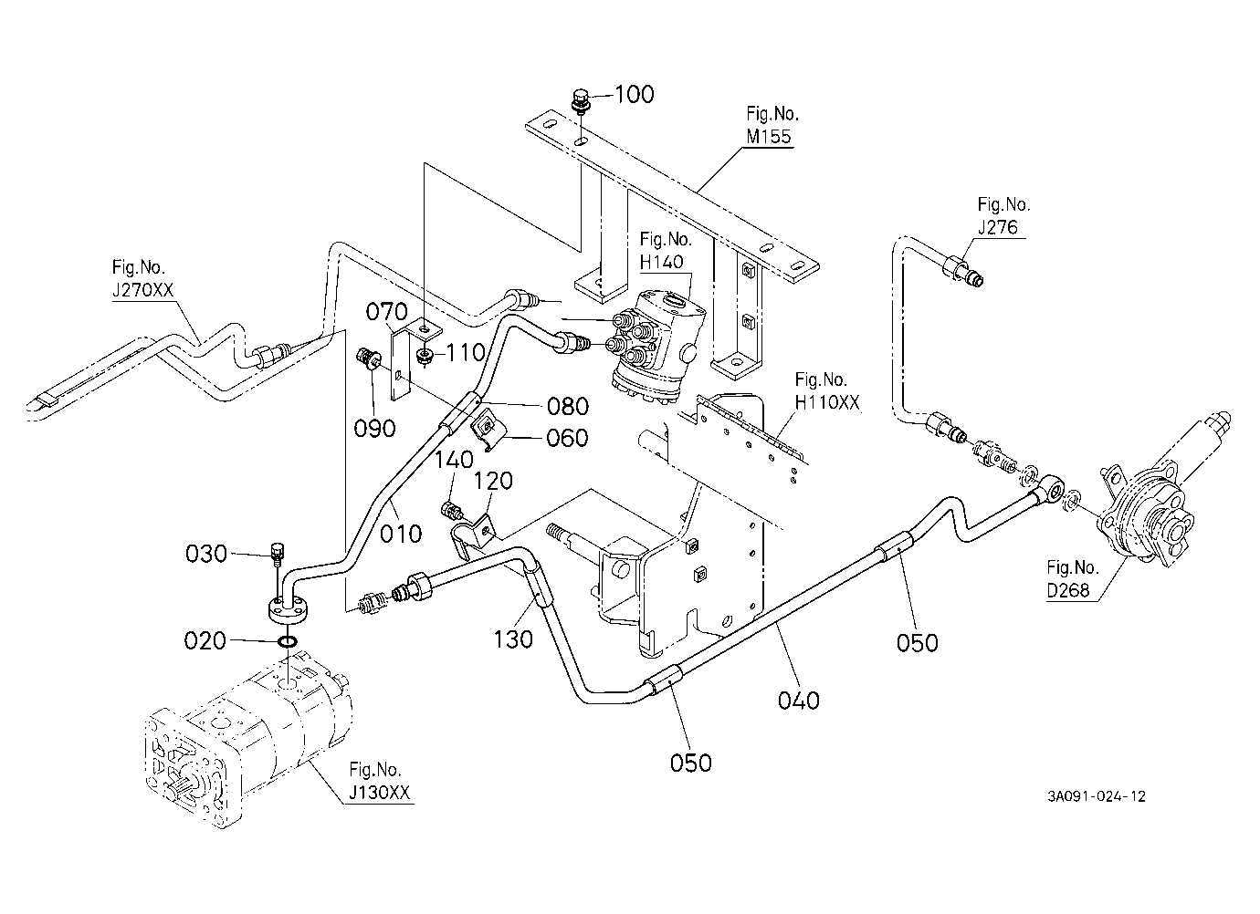 Hydraulic Oil Line (Steering/Pto)