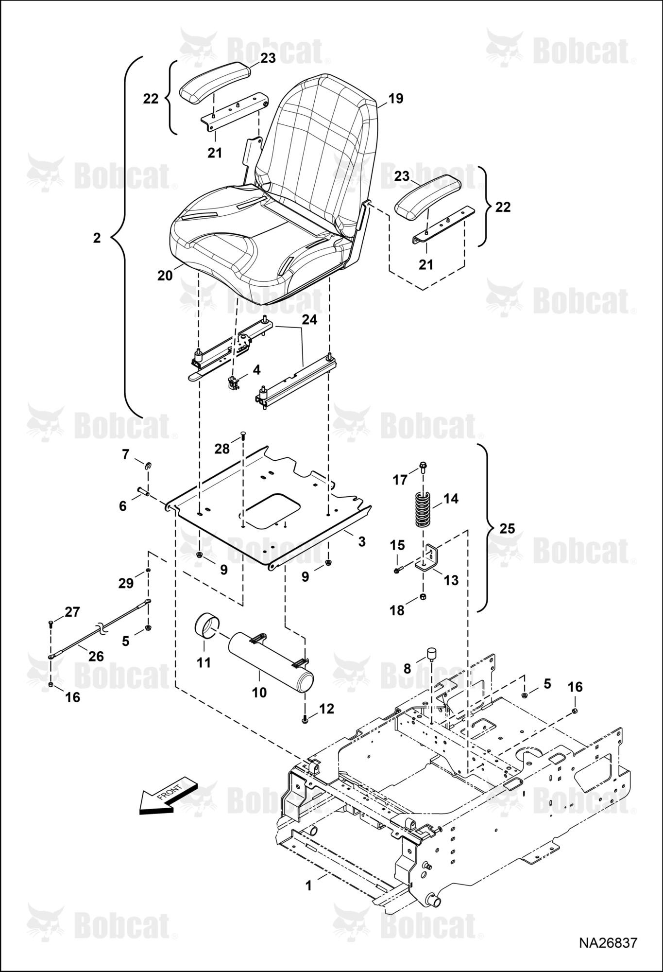 Seat Assembly (Mid State)