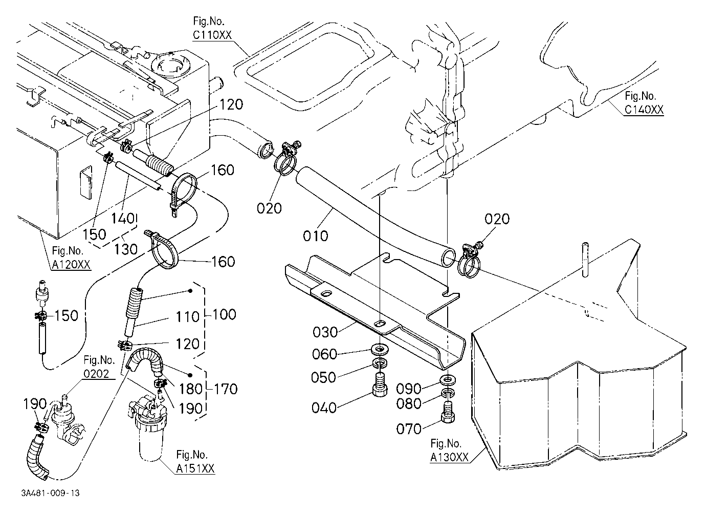 Fuel Pipe 2 (Front) [Rops Type]