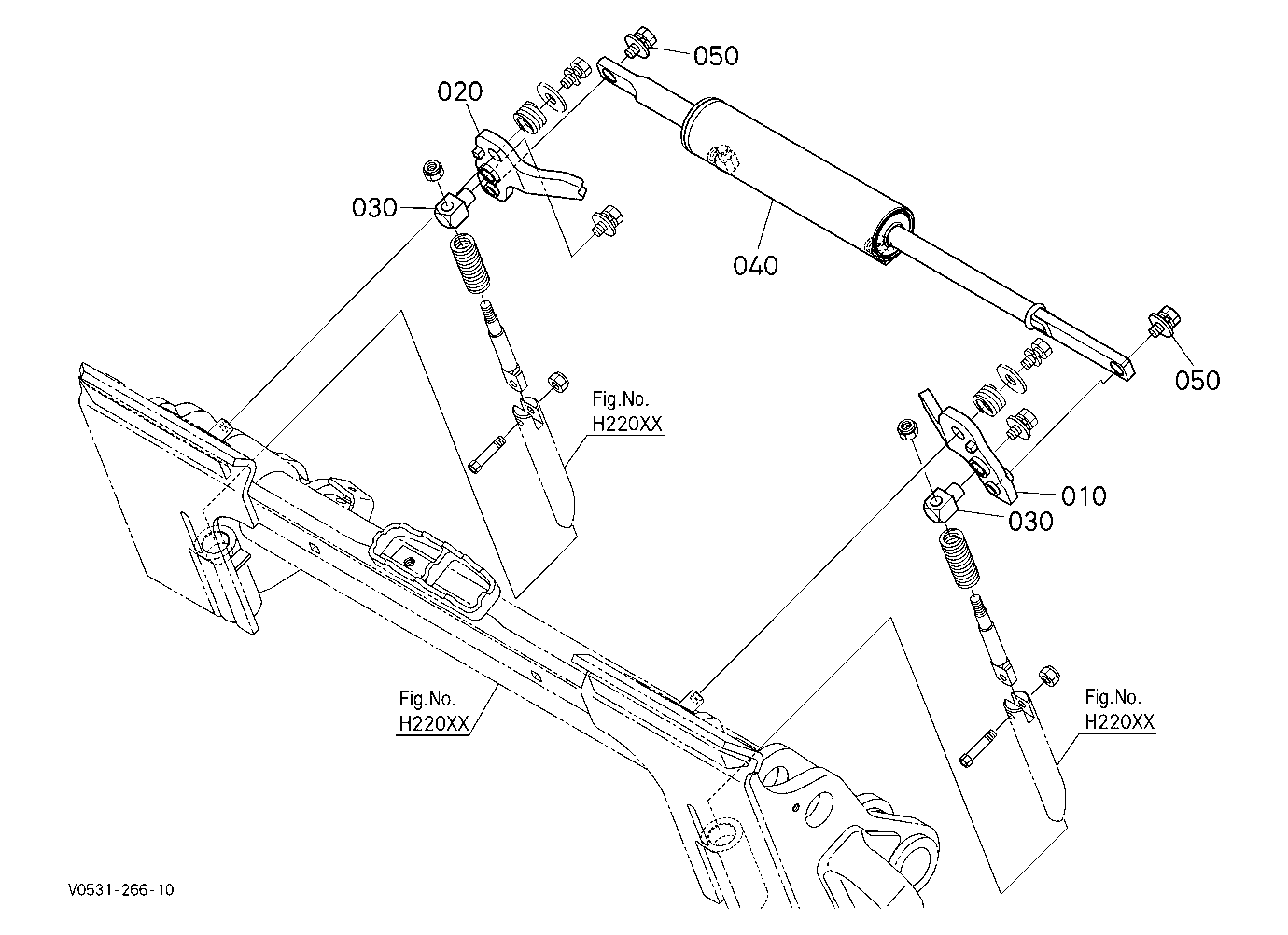 Hydraulic Quick Coupler Kit (Hitch Cylinder) (W/G