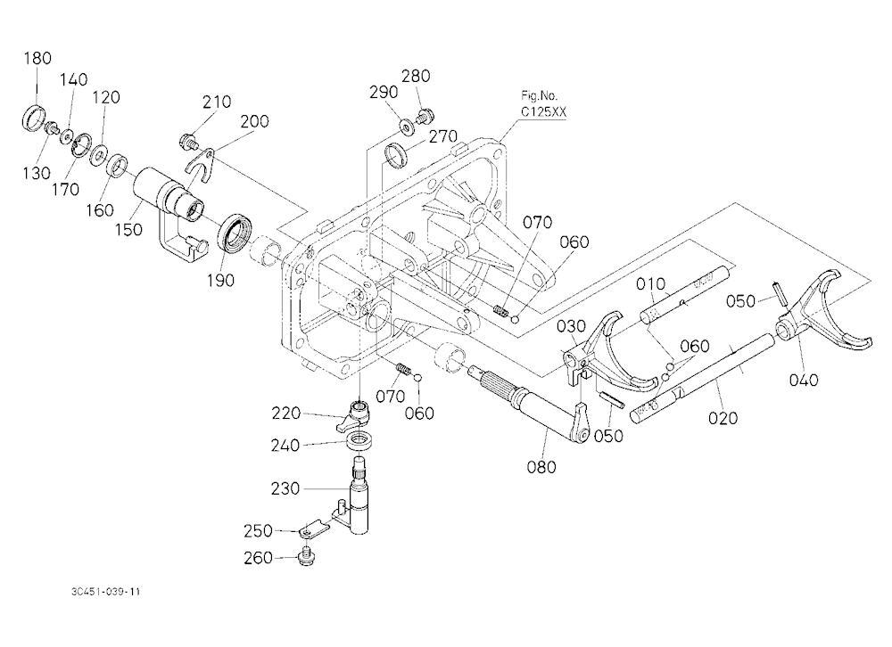Main Gear Shift Fork