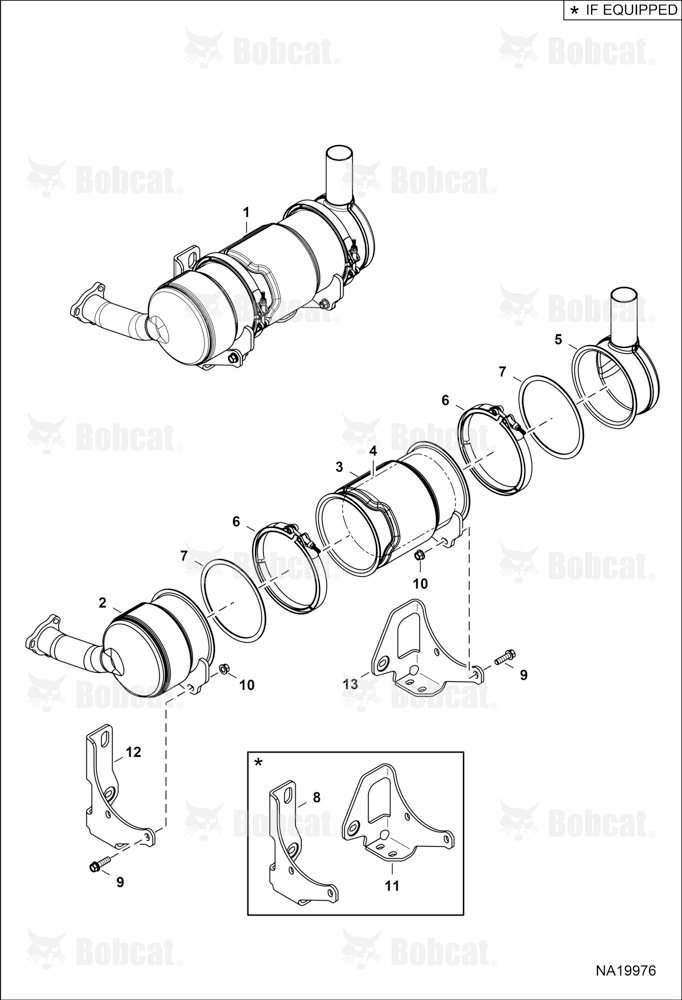 Muffler DOC Assembly B35C11001 - B35C12166