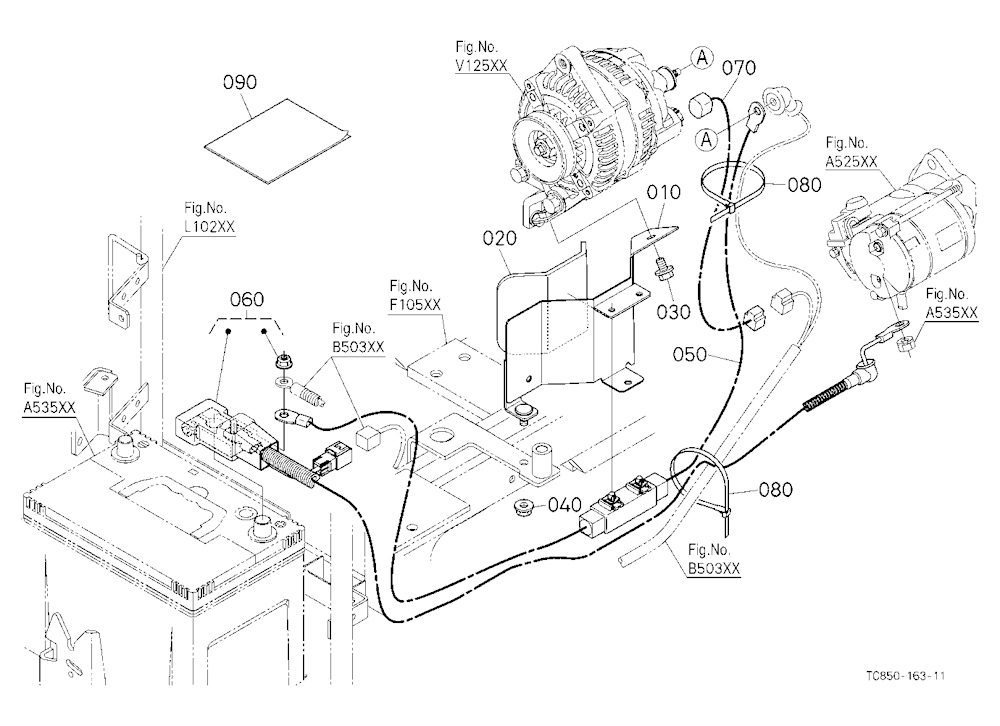 Alternator Kit (Electrical Wiring) (W/G No.Mx6802)