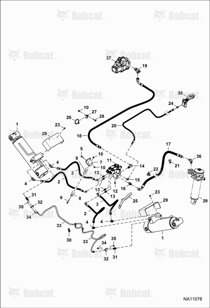 Hydraulic Circuitry (Stabilizers) B41911001 - B41916000