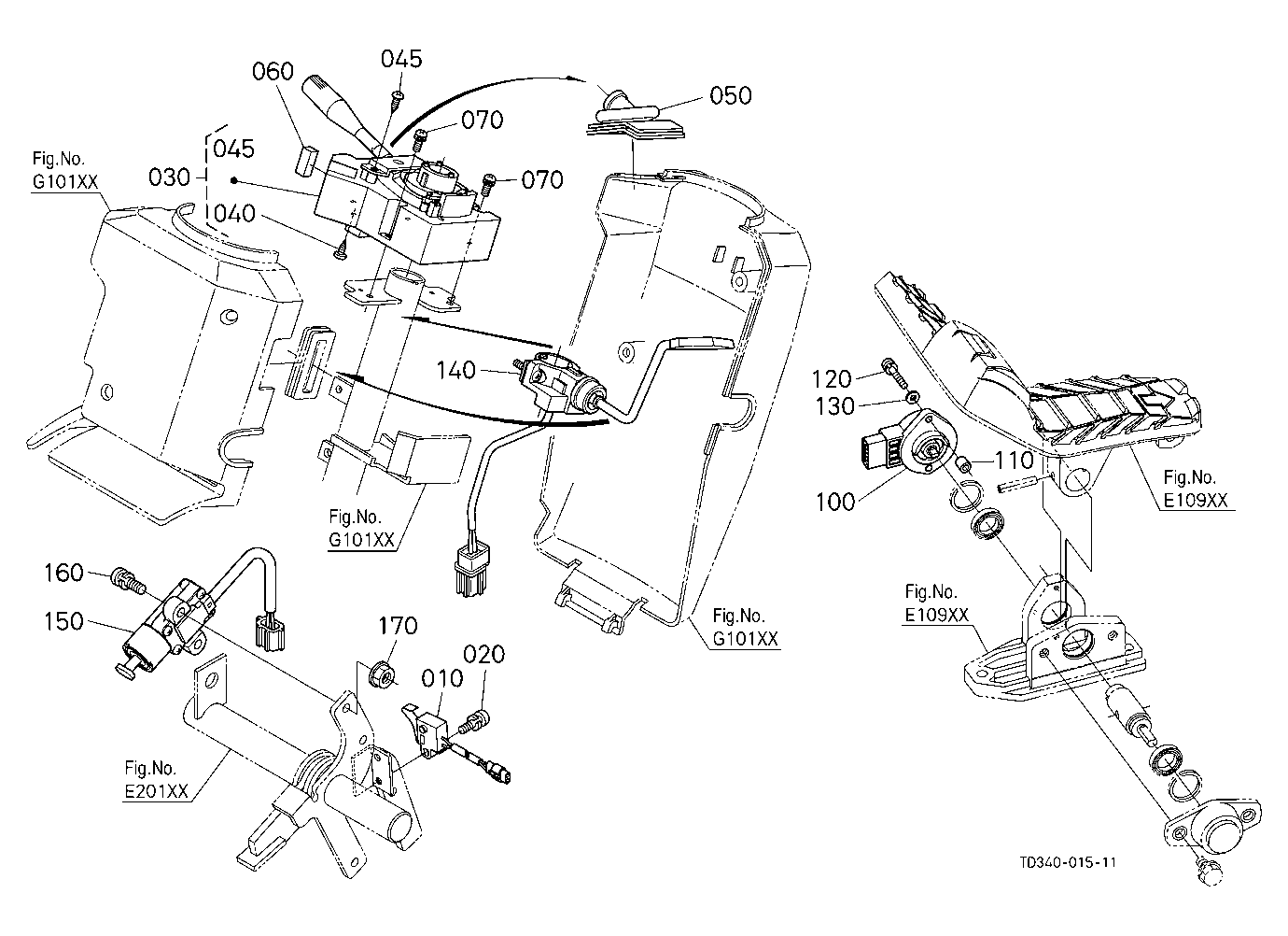 Switch/Sensor (Steering Post/Pedal)