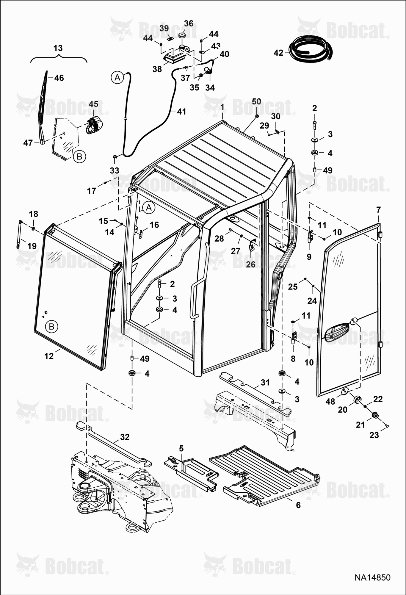 Operator CAB (Mounting) (Front Window) (Door)