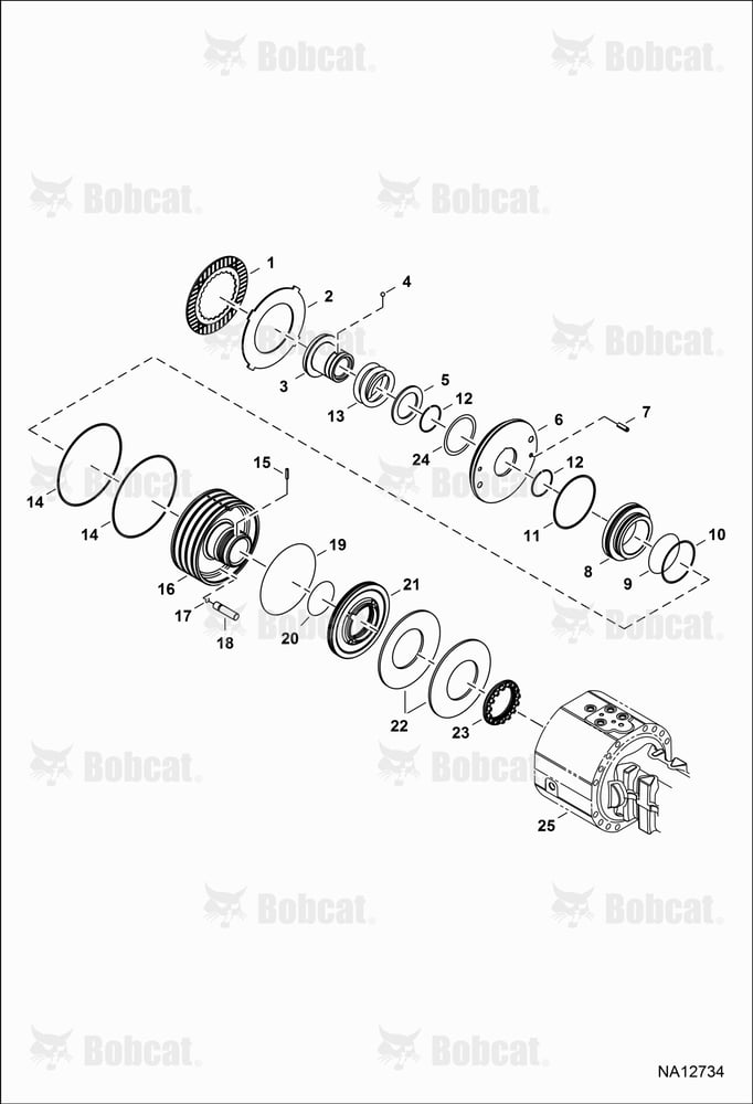 Front Axle (Brakes)  B3YH11001 - B3YH13474