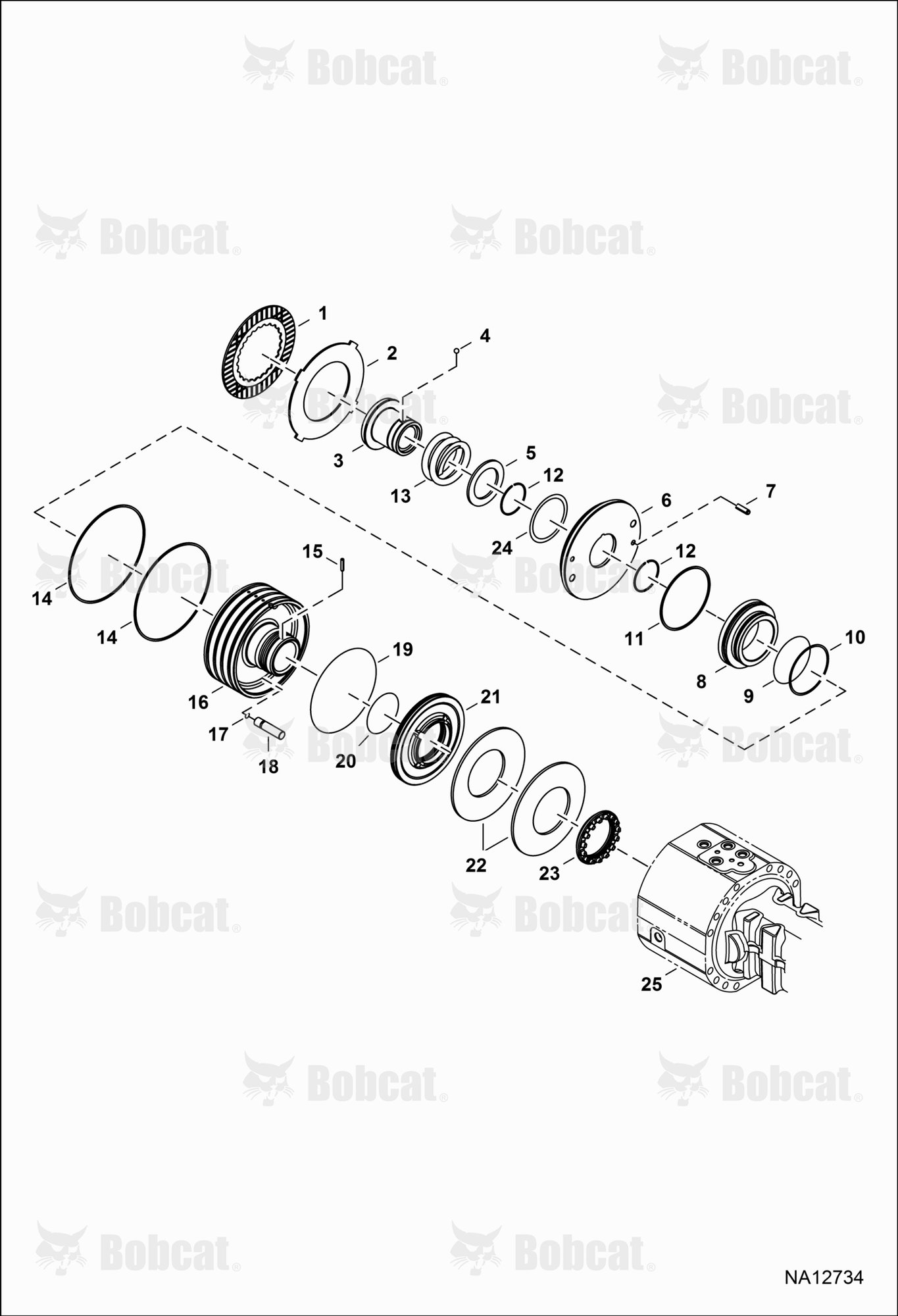 Front Axle (Brakes)  B3YH11001 - B3YH13474