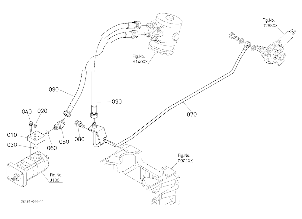 Hydraulic Oil Line (Steering/Pto) [Cab Type]