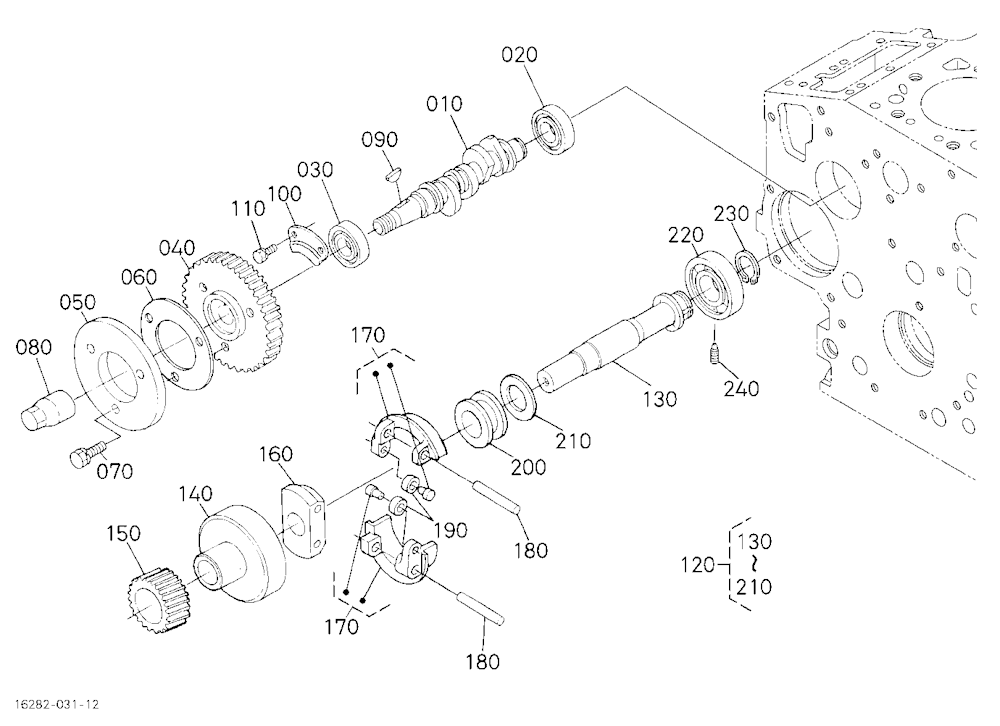 Fuel Camshaft And Governor Shaft