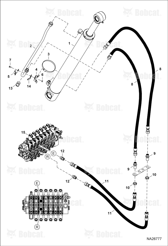 Hydraulic Circuitry (Backhoe) (Arm)