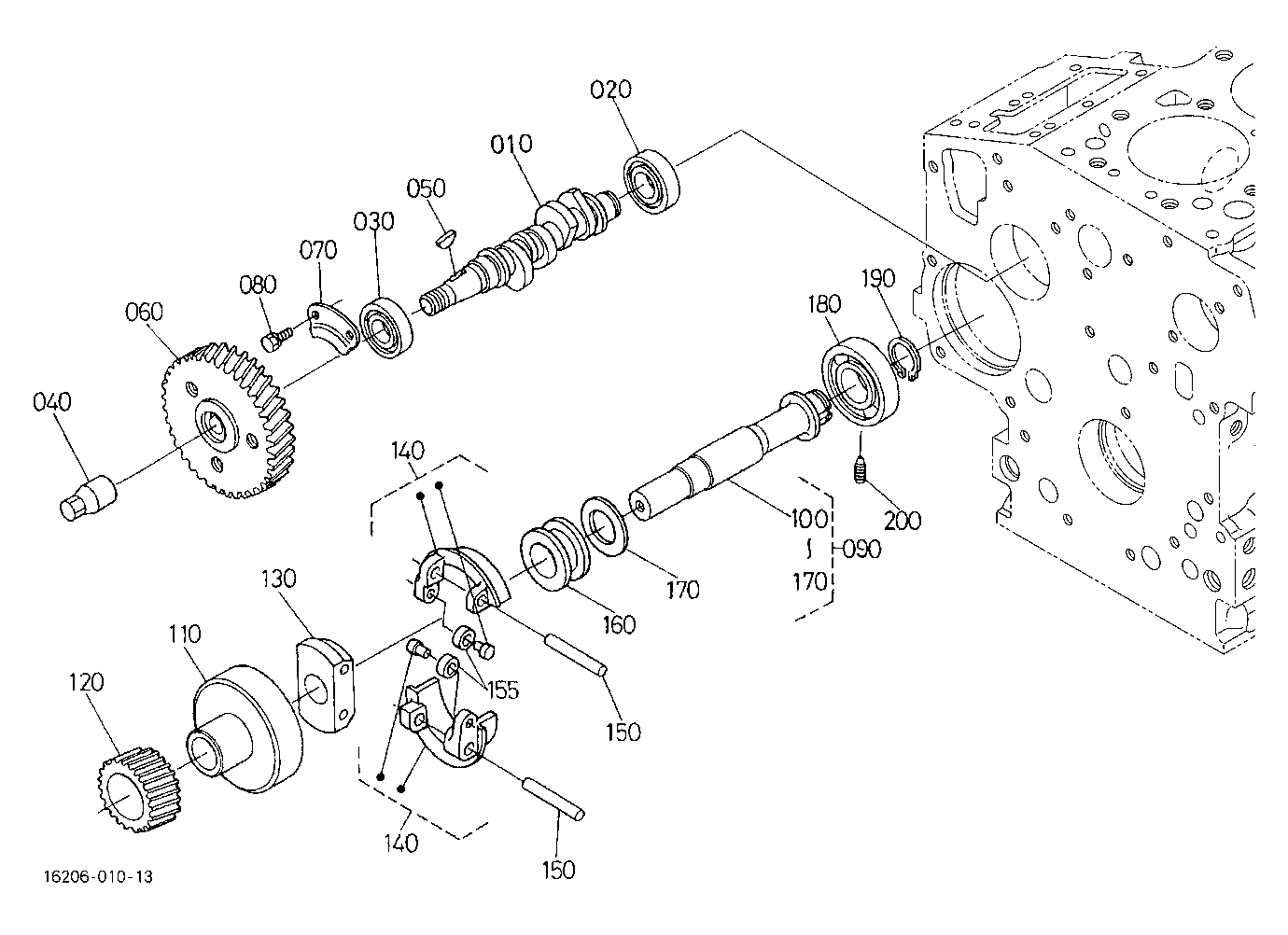 Fuel Camshaft And Governor Shaft