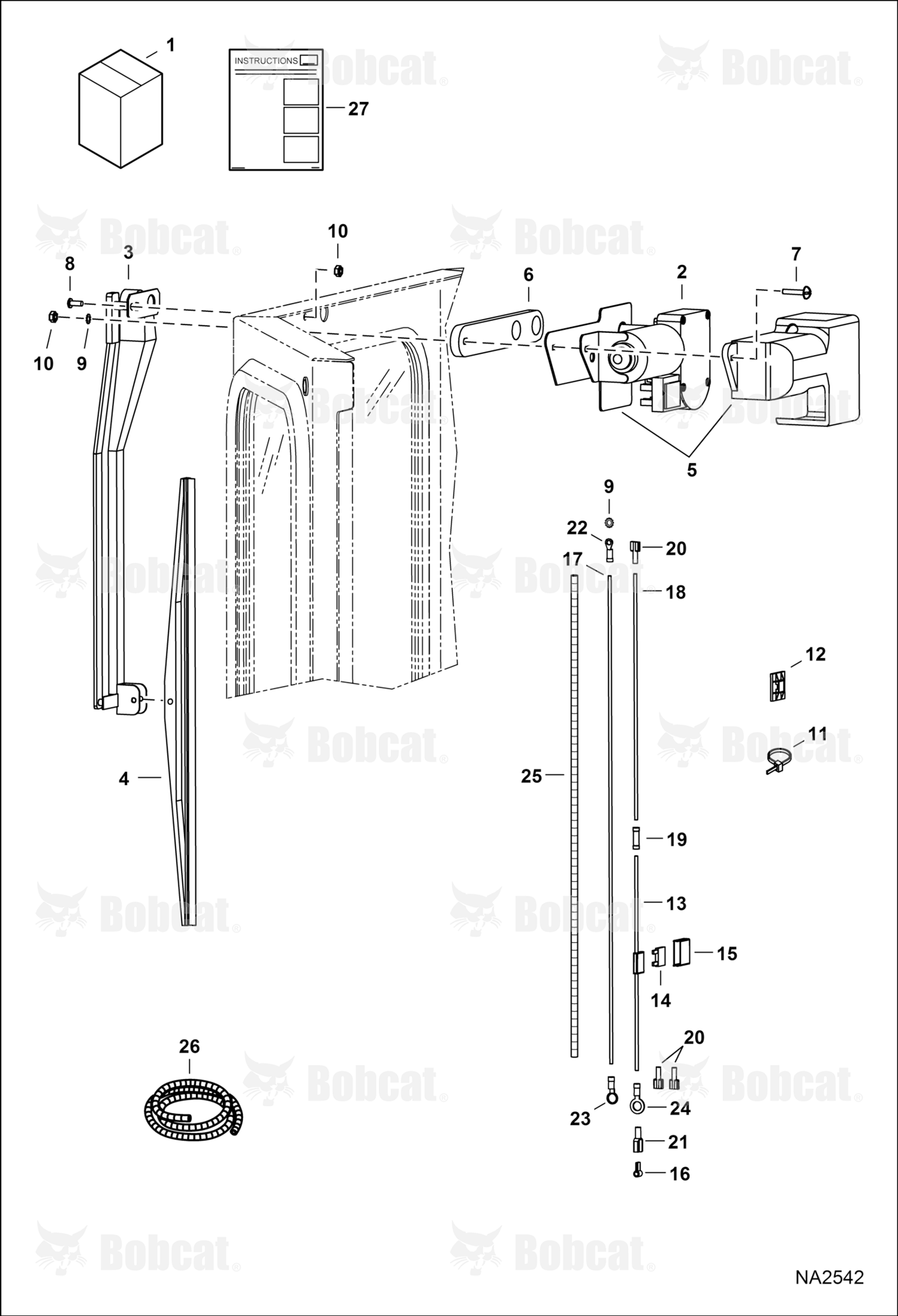 CAB Rear Wiper Kit (W/Rear Corner Windows)